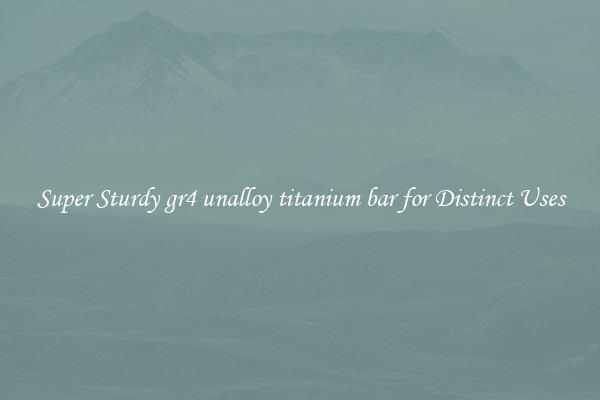 Super Sturdy gr4 unalloy titanium bar for Distinct Uses