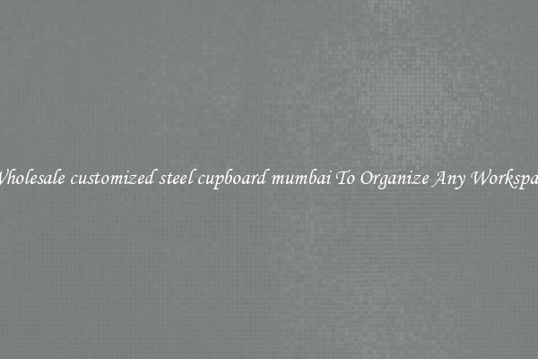 Wholesale customized steel cupboard mumbai To Organize Any Workspace