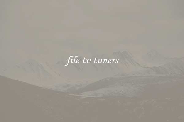 file tv tuners