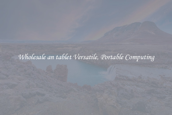 Wholesale an tablet Versatile, Portable Computing