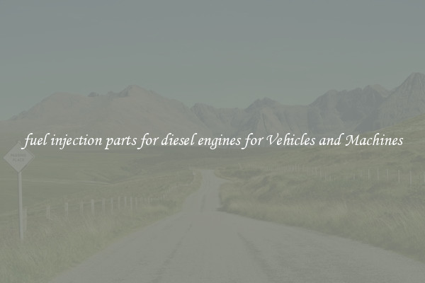 fuel injection parts for diesel engines for Vehicles and Machines