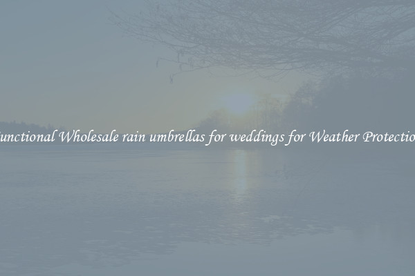 Functional Wholesale rain umbrellas for weddings for Weather Protection 