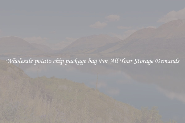 Wholesale potato chip package bag For All Your Storage Demands