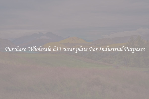 Purchase Wholesale h13 wear plate For Industrial Purposes