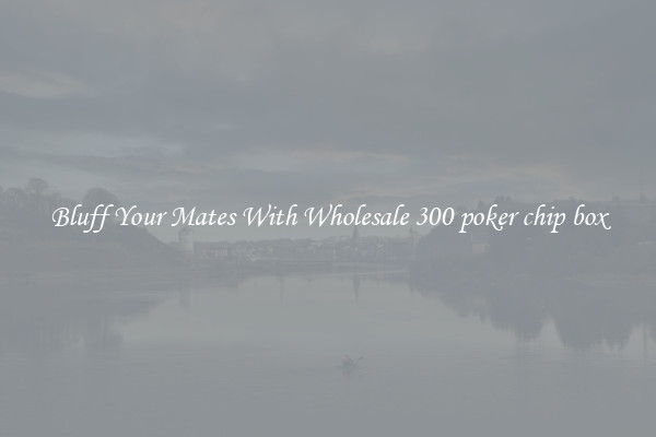 Bluff Your Mates With Wholesale 300 poker chip box