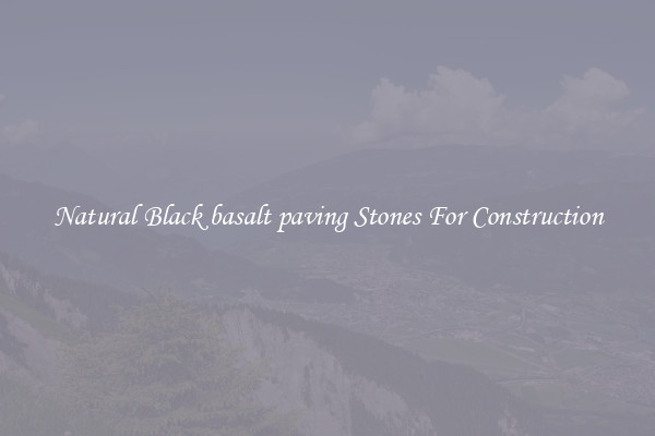 Natural Black basalt paving Stones For Construction