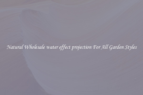 Natural Wholesale water effect projection For All Garden Styles