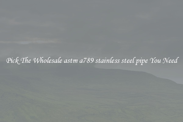 Pick The Wholesale astm a789 stainless steel pipe You Need