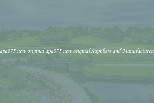 apa075 new original apa075 new original Suppliers and Manufacturers